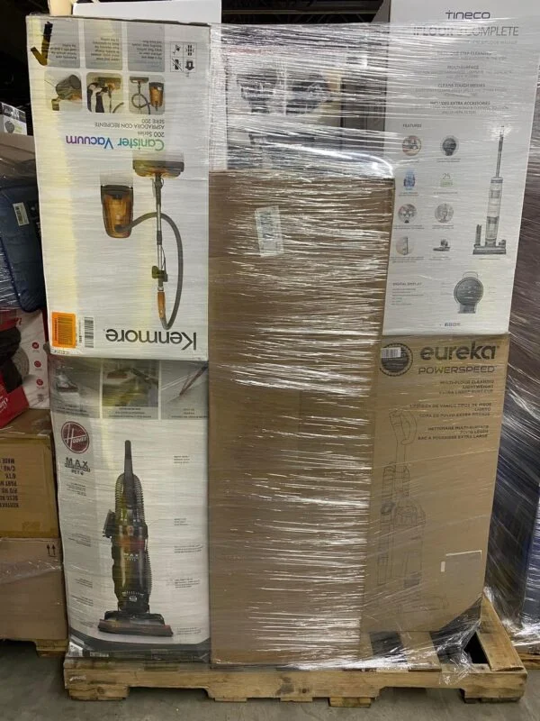 Bulk appliance vacuums tools pallet